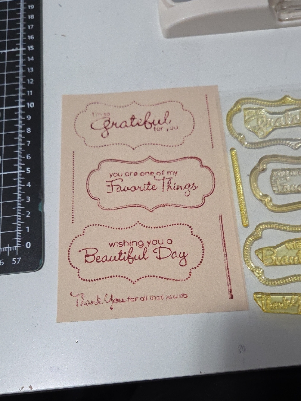 My Favorite Things Photopolymer Stamp set